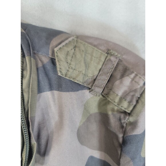 love me now womens camo print jacket size large pockets military style - Picture 6 of 10